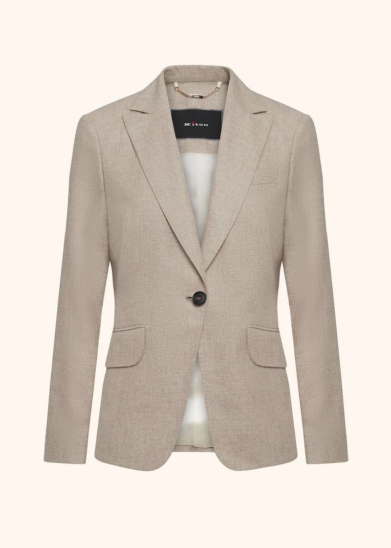 Kiton beige jacket for woman, in cashmere 1