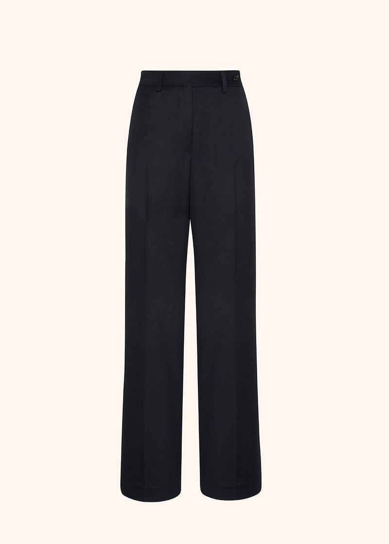 Kiton black trousers for woman, in virgin wool 1