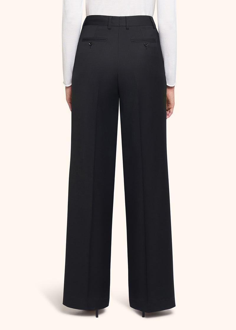 Kiton black trousers for woman, in virgin wool 3