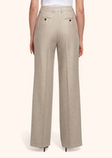 Kiton beige trousers for woman, in cashmere 3