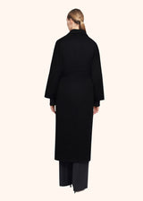 Kiton black coat for woman, in cashmere 3