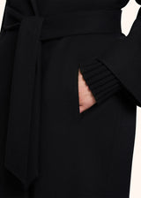 Kiton black coat for woman, in cashmere 4