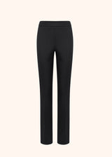 Kiton black trousers for woman, in virgin wool 1