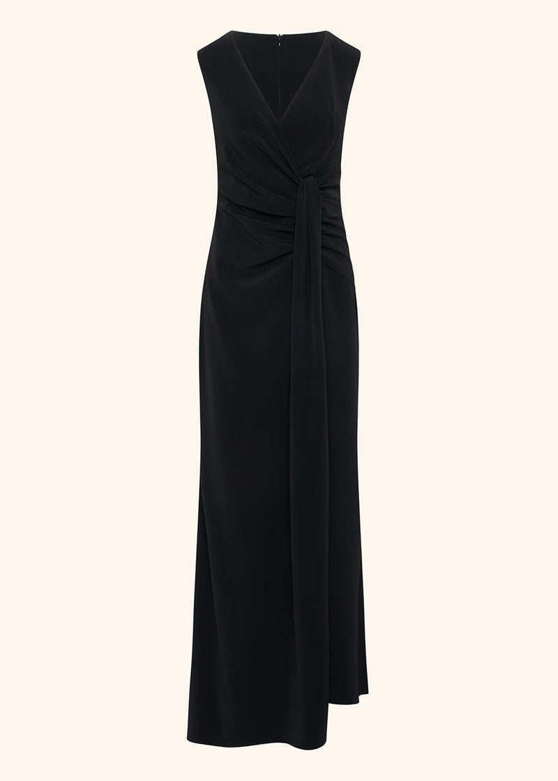 Kiton black dress for woman, in triacetate 1