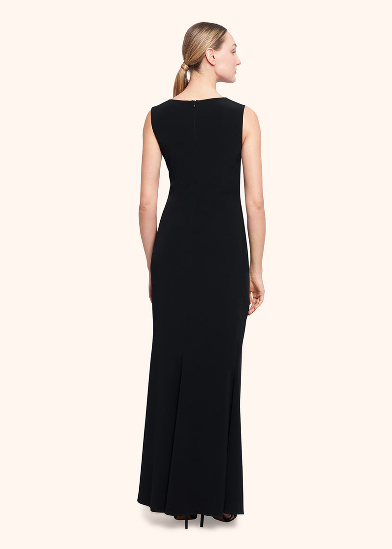 Kiton black dress for woman, in triacetate 3