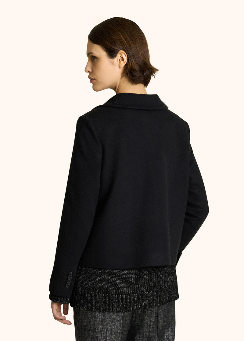 MONOCHROME CASHMERE PEA COAT