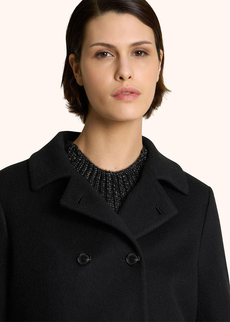 MONOCHROME CASHMERE PEA COAT