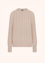 CASHMERE AND SILK JUMPER WITH PERFORATED DETAILING