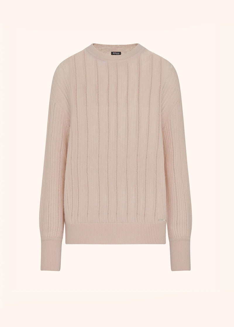 CASHMERE AND SILK JUMPER WITH PERFORATED DETAILING