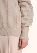 CASHMERE AND SILK JUMPER WITH PERFORATED DETAILING