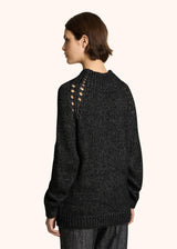 CASHMERE JUMPER WITH PERFORATED DETAILING