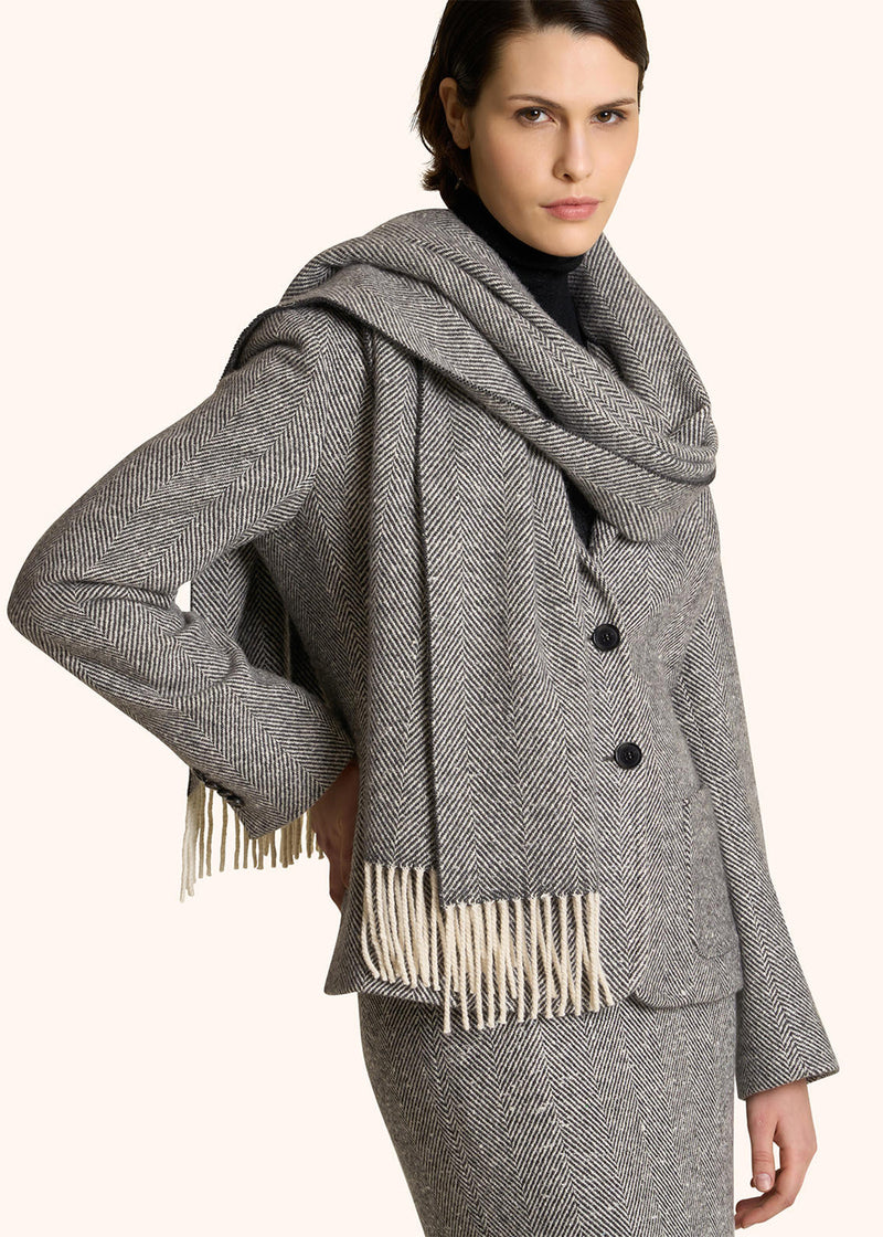 CASHMERE HERRINGBONE SCARF