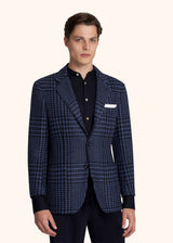 Kiton blue jacket for man, in cashmere 2