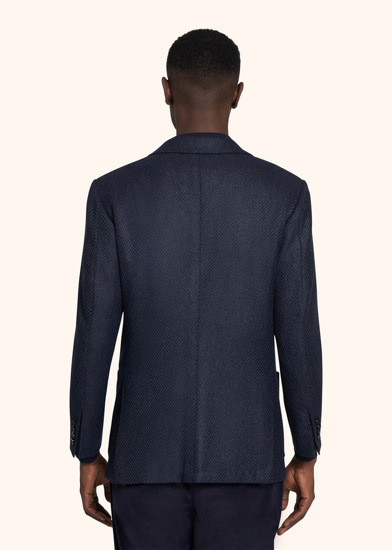 Kiton blue jacket for man, in cashmere 3