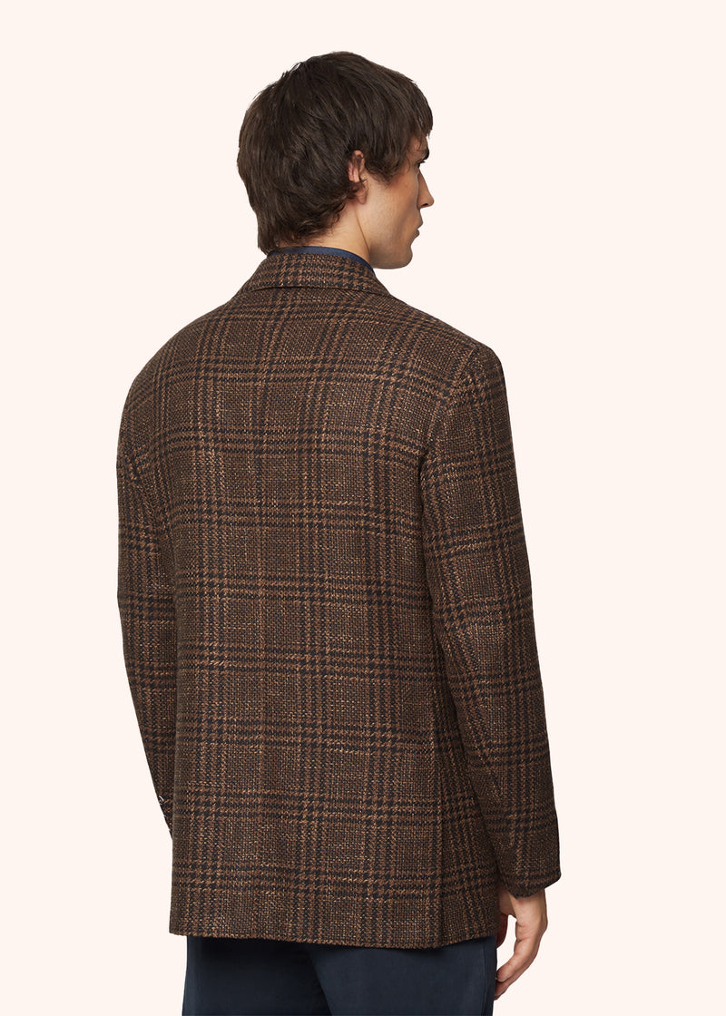 CHECKED WOOL BLEND JACKET