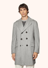 DOUBLE-BREASTED BRUSHED CASHMERE COAT