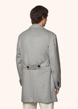 DOUBLE-BREASTED BRUSHED CASHMERE COAT