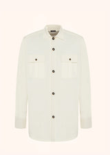 Kiton milkwhite/rope jacket for man, in cashmere 1