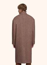 Kiton beige overcoat for man, in cashmere 3