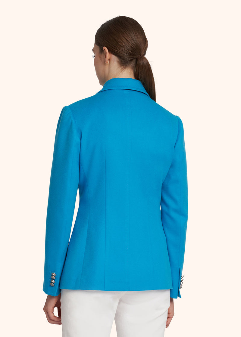 Kiton turquoise jacket for woman, in cashmere 3
