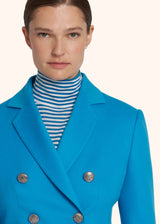 Kiton turquoise jacket for woman, in cashmere 4
