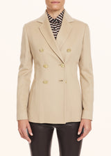 Kiton sand jacket for woman, in cashmere 2