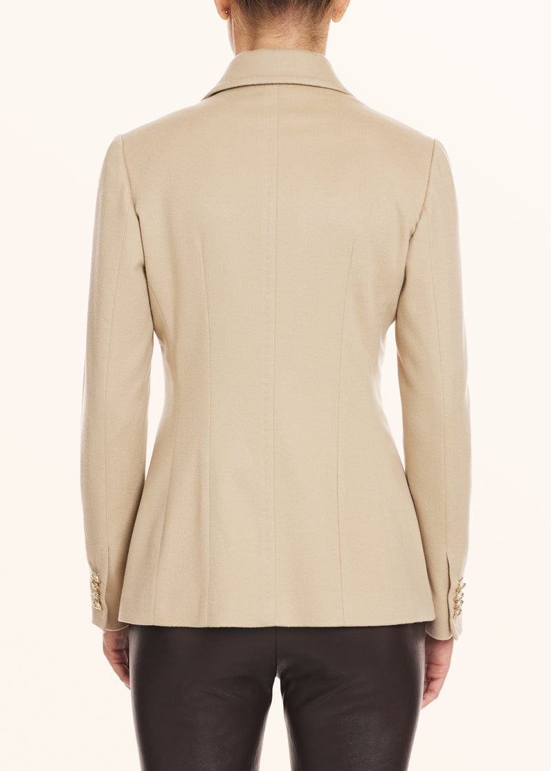 Kiton sand jacket for woman, in cashmere 3