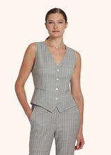 Kiton grey vest for woman, in wool 2