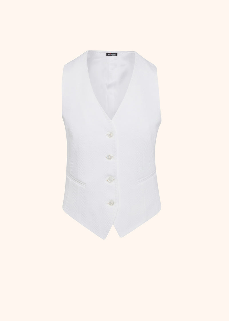 Kiton white shirt for woman, in viscose 1
