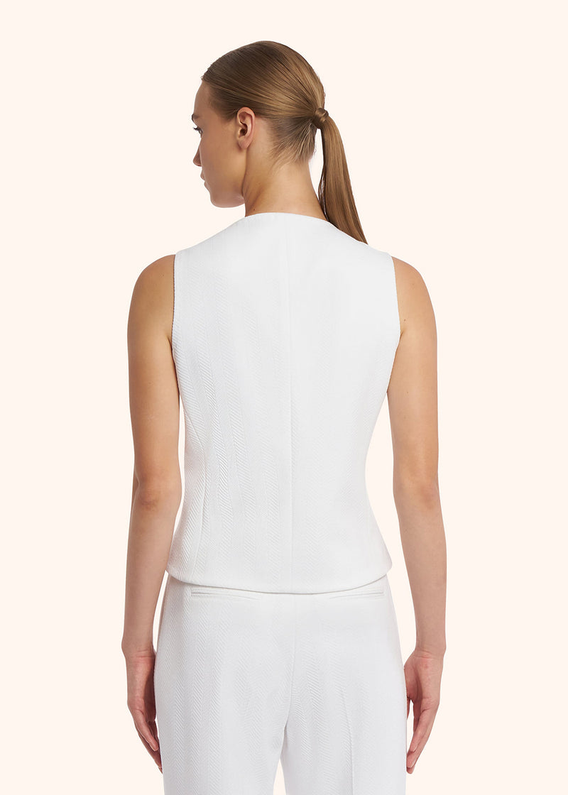 Kiton white shirt for woman, in viscose 3
