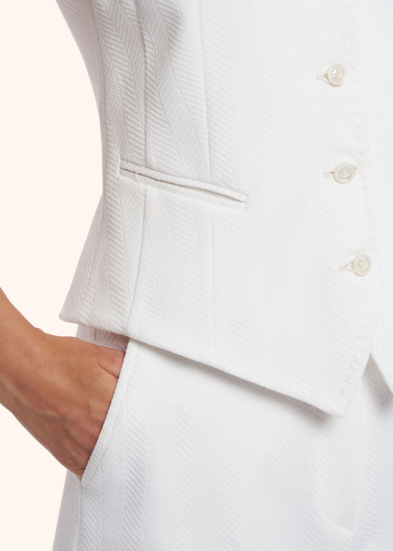 Kiton white shirt for woman, in viscose 5