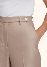 Kiton beige trousers for woman, in cashmere 4