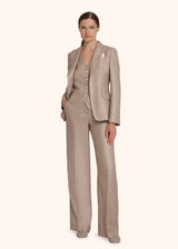 Kiton beige trousers for woman, in cashmere 5