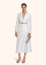 Kiton optical white jacket for woman, in cotton 5