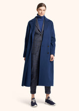 Kiton navy blue jacket for woman, in alpaca 5