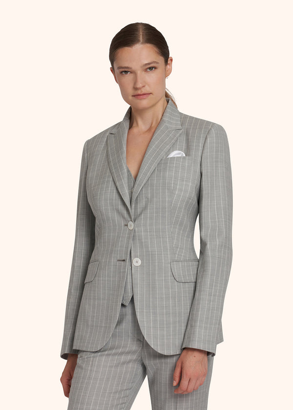 Kiton grey jacket for woman, in wool 2