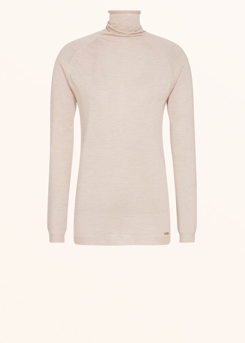 Kiton sand jersey for woman, in cashmere 1