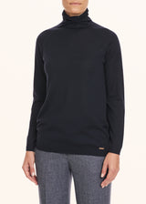 Kiton blue jersey for woman, in cashmere 2