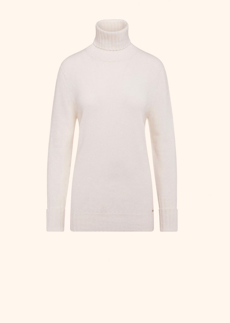 Kiton cream sweater for woman, in cashmere 1