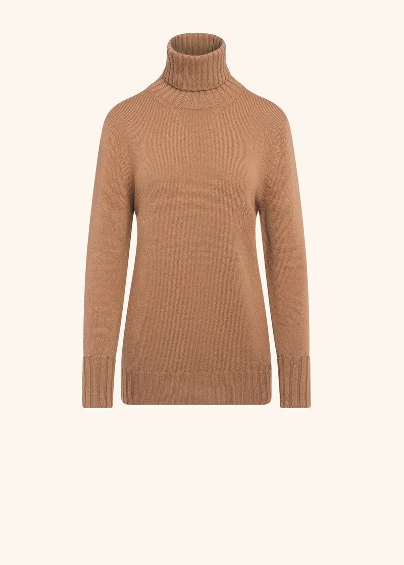 Kiton camel sweater for woman, in cashmere 1