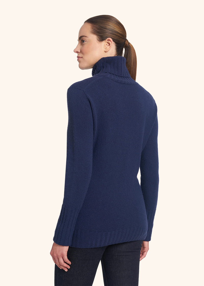 Kiton light blue sweater for woman, in cashmere 3