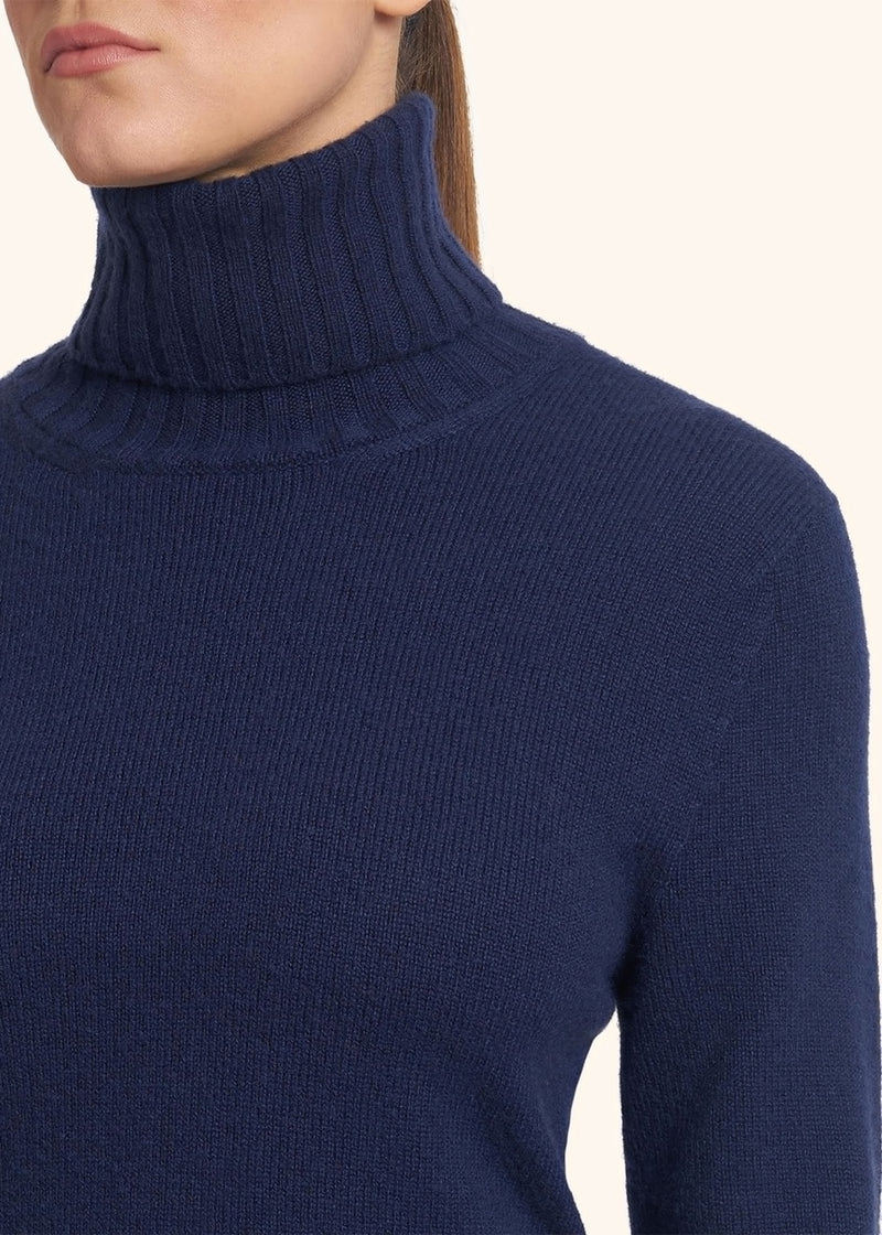 Kiton light blue sweater for woman, in cashmere 4