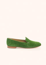 Kiton green shoes for woman, in goatskin 1