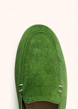 Kiton green shoes for woman, in goatskin 4