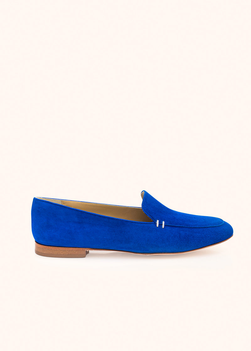 Kiton bluette shoes for woman, in goatskin 1