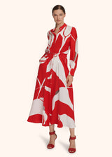 Kiton red dress for woman, in silk 2