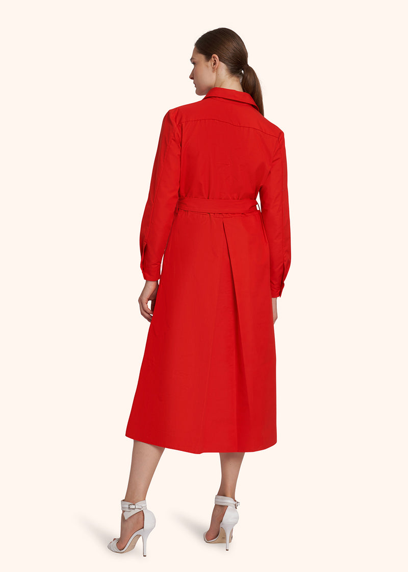 Kiton red dress for woman, in cotton 3