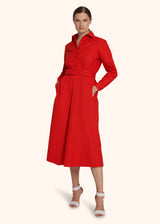 Kiton red dress for woman, in cotton 5