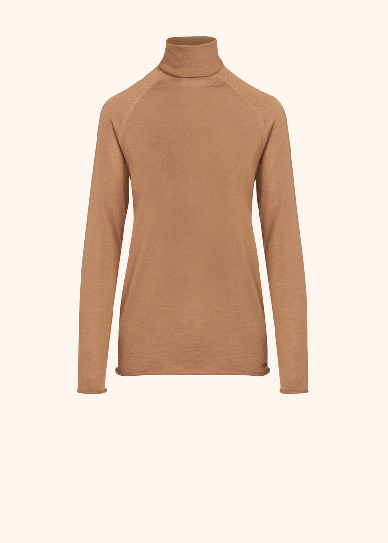 Kiton camel jersey for woman, in cashmere 1