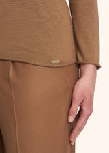 Kiton camel jersey for woman, in cashmere 4